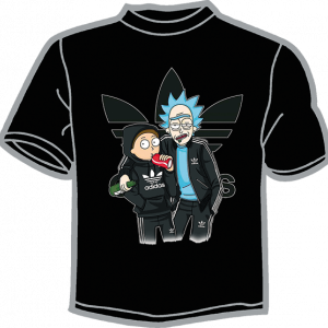 1832-RICK AND MORTY DE NEGRO