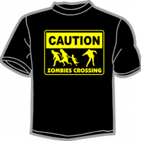 1453-CAUTION ZOMBIES CROSSING 