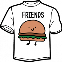 1561-BEST FRIENDS FOREVER HAMBURGUESA