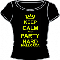 0536-KEEP CALM AND PARTY HARD MALLORCA 