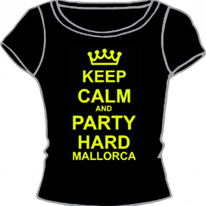 0536-KEEP CALM AND PARTY HARD MALLORCA 