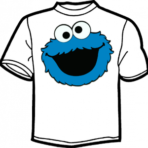 0886-COOKIE MONSTER CARA COMPLETA SESAME STREET 