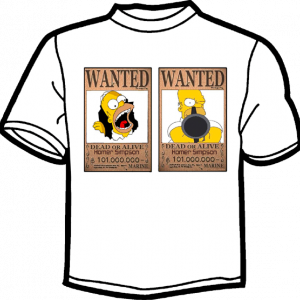 1379-HOMER SIMPSON WANTED 