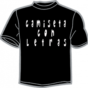 1495-CAMISETA CON LETRAS 